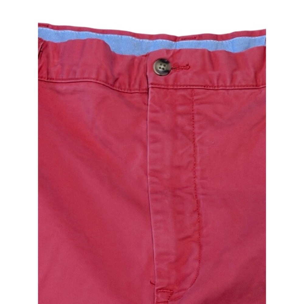Polo Ralph Lauren Men Coral Stretch Cotton Twill Chino Shorts Size 40 Flat Front - Picture 3 of 8